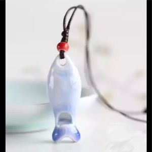 Ceramic Fish Whistle Necklace 🐟